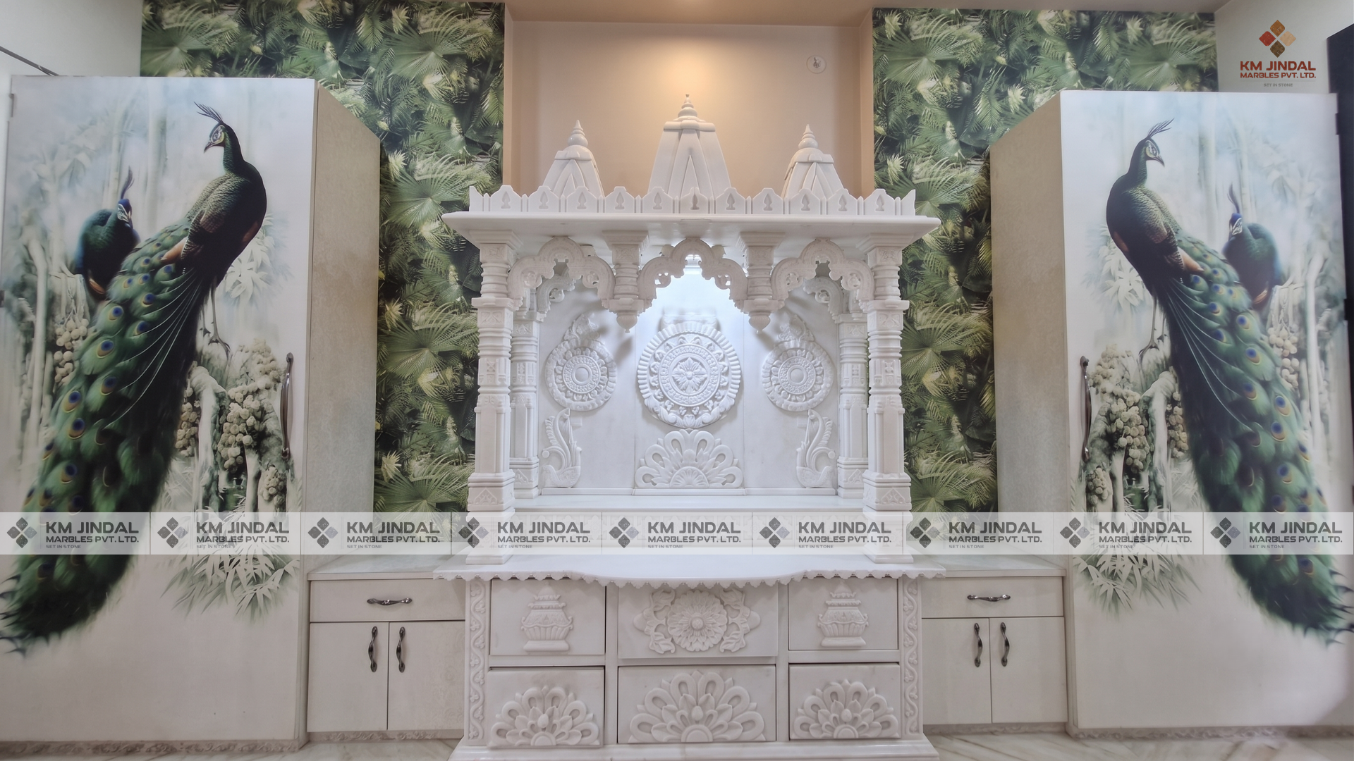 Bespoke Marble Home Temple - Complete
